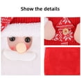 thumbnail image 7 of PPgejGEK Knitted Christmas Gift Bag 29x23cm 11.41x9.05in Red Scarf Snowman Design Tote for Candy Storage Holiday Party Favor, 7 of 7