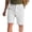 White, variant on Fgvctg Men's Cargo Shorts Elastic Waist Casual Summer Hiking Fishing Cargo Shorts Stretch Waistband Fashion Relaxed Fit Short Workout Loose Pants with Multi Pockets,Khaki,2XL