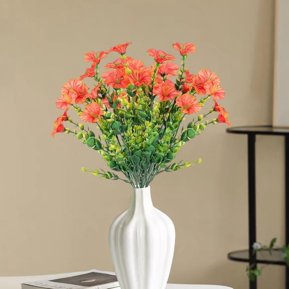 sruoe Artificial Flowers, Fake Flowers to Make Bouquet, Artificial Silk Flowers, Floral Stems, Artificial Flowers for Outdoors, Rose Imitation Flower Bushes for Home Wedding Birthday Decor