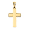 thumbnail image 3 of 14K Yellow Gold Charm Pendant 26 mm 15 Hollow Cross, 3 of 4