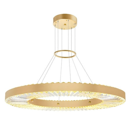 CWI Lighting BjouxContemporary Metal LED Chandelier in Brass