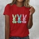 thumbnail image 1 of Xuyuer Easter Tshirt Women Tie Dye Happy Easter Tie Dye Shirts Funny Bunny T-Shirt Rabbit Graphic Short Sleeve Tee Tops Short Sleeved Round Neck Pullover Fashionable, 1 of 4