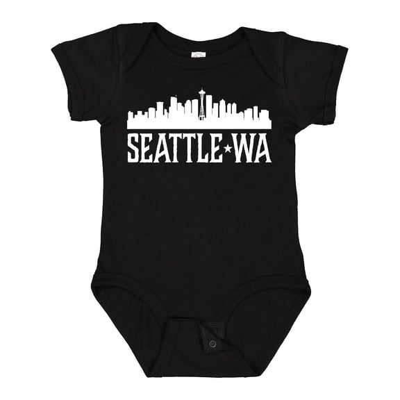 Inktastic Seattle Washington Skyline Wa Cities Boys or Girls Baby Bodysuit