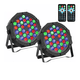 thumbnail image 1 of 2 Pack Cañón Led 36x1 Luces Audio Rítmico Multicolor Fiestas negro, 1 of 5