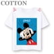 thumbnail image 3 of Camiseta de algodón de verano para niños con estampado de Mickey Mouse y dibujos animados multicolores de Kickball, ropa de manga corta para niños, 3 of 5