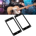 thumbnail image 4 of Humbucker Pickup Cover, Electric Guitar Pickup Frame Metal Stable Structure Shiny Finish  For Decoration Black, 4 of 8