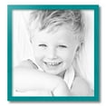 thumbnail image 2 of ArtToFrames 18" x 19" Aqua Picture Frame, 18x19 inch Green Wood Poster Frame (WOM-4428), 2 of 8