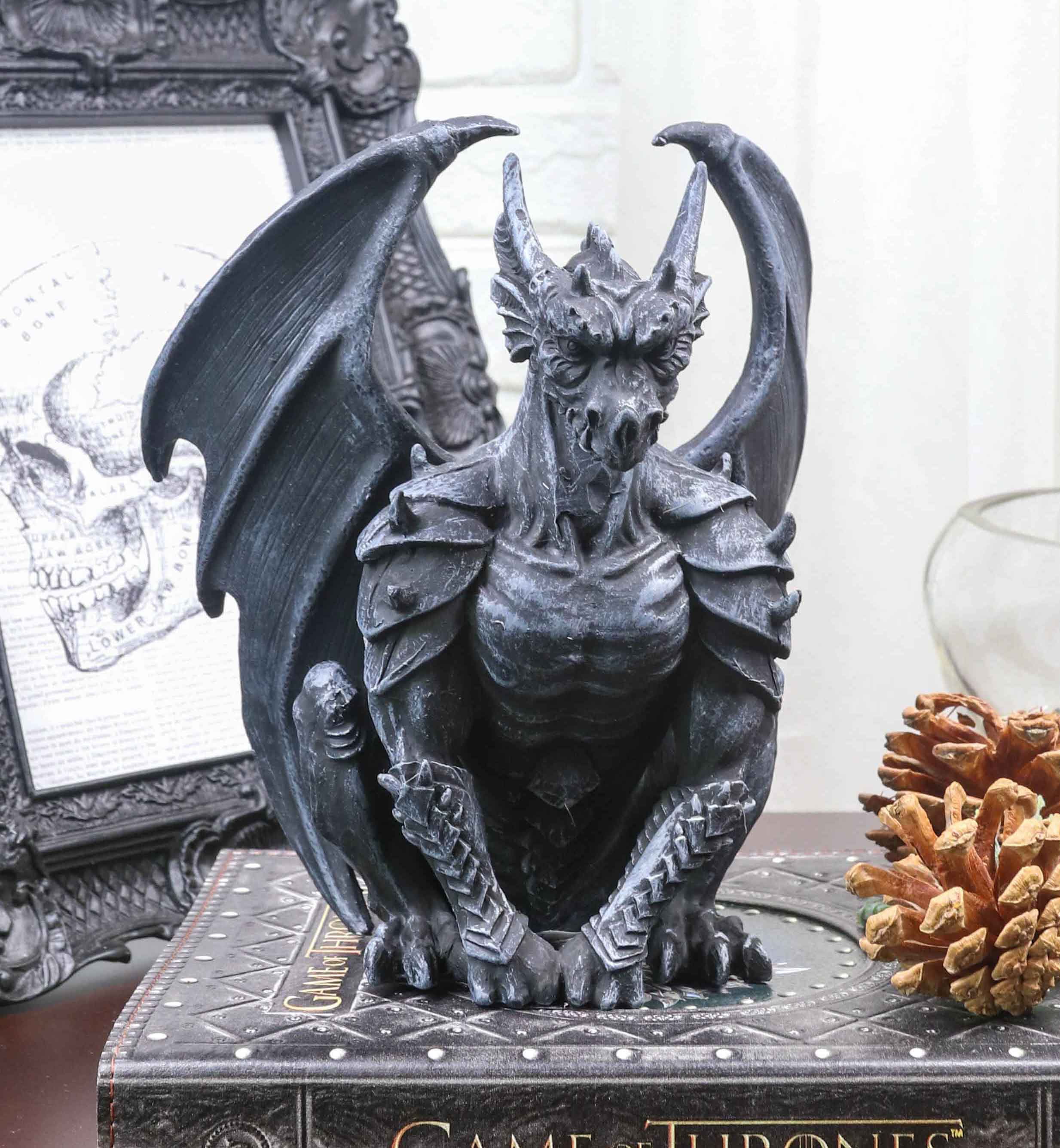 Buy Crouching Gothic Winged Dragon Guardian Chimera Gargoyle Decorative