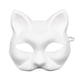 thumbnail image 1 of Para Niños Y Adultos, Máscara De Gato Blanco Pintada A Mano, Disfraz De Fiesta Animal, 10 Unidades, 1 of 8