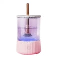 thumbnail image 1 of Limpiador Eléctrico de Brochas de Maquillaje con USB, Limpiador Eficiente para Brochas de Maquillaje de Belleza para Mujeres, Color Rosa., 1 of 5