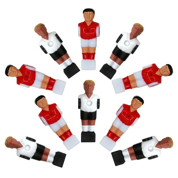 Foosball Machine Players Made of Durable Plastic for Decoration Assorted Color 10 Pieces