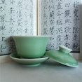 thumbnail image 5 of Gaiwan Kung Fu Teacups with Lid 5-Ounce Teacup and Saucer Set Porcelain Chinese Celadon(Green), 5 of 15