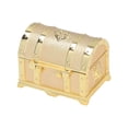 thumbnail image 3 of Vintage Jewelry Box Mini Size Zinc Alloy Lint Lining Fine Polishing Sturdy Durable Embossed Design Gold Jewelry Box, 3 of 8