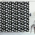 thumbnail image 1 of Ambesonne Magnolia Shower Curtain, Countryside Flowers, 69"Wx70"L, Green Black and White, 1 of 3