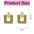 thumbnail image 2 of Pendientes de borlas de aguja de plata Laklulu, pendientes de mujer, pequeños pendientes de botón de marea de temperamento simple, 2 of 5