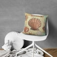 thumbnail image 5 of Experience Nautical Luxury: Set of 2 Ocean Coral 18x18 inch Seashell Starfish Throw Pillow Covers for Your Space., 5 of 7