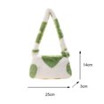 thumbnail image 4 of Bolsa Moda mujer Otoño Invierno flor corazón estampado felpa de mano de hombro Tmvgtek Para Estrenar, 4 of 9