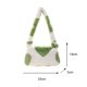 thumbnail image 4 of Bolsa Moda mujer Otoño Invierno flor corazón estampado felpa de mano de hombro Tmvgtek Para Estrenar, 4 of 9