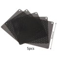 thumbnail image 3 of 5PCS PVC Fan Dust Filter PC Dustproof Case Cuttable Computer Mesh Cover 40mm 50mm 60mm 70mm 80mm 90mm 140mm Mesh Black B 5cmx5cm, 3 of 6
