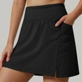 thumbnail image 2 of adviicd Women's 16" Golf Skorts Skirts High Waisted Stretchy Tennis Skirt Athletic Workout Running Black, L, 2 of 6