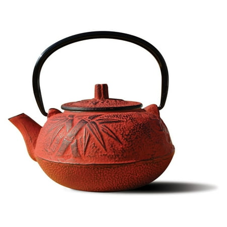 Old Dutch Red Cast Iron Osaka Teapot - 20 oz.