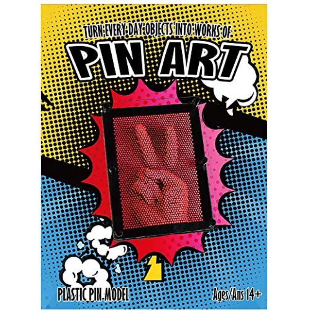 Tradeopia Plastic Pin Art Desk Toy – 8″ x 6″ Neon Pinpression Toy for Creative Fun, Stress Relief, and Unique Sculptures (Style May Vary, Random Pick to Ship)