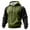 10#Green, variant on Color Block Hoodie Men Novelty Casual Long Sleeve Work Athletic Hoodies Sweatshirts Winter Drawstring Hooded Pullover with Kangaroo Pocket Multicolor 2XL
