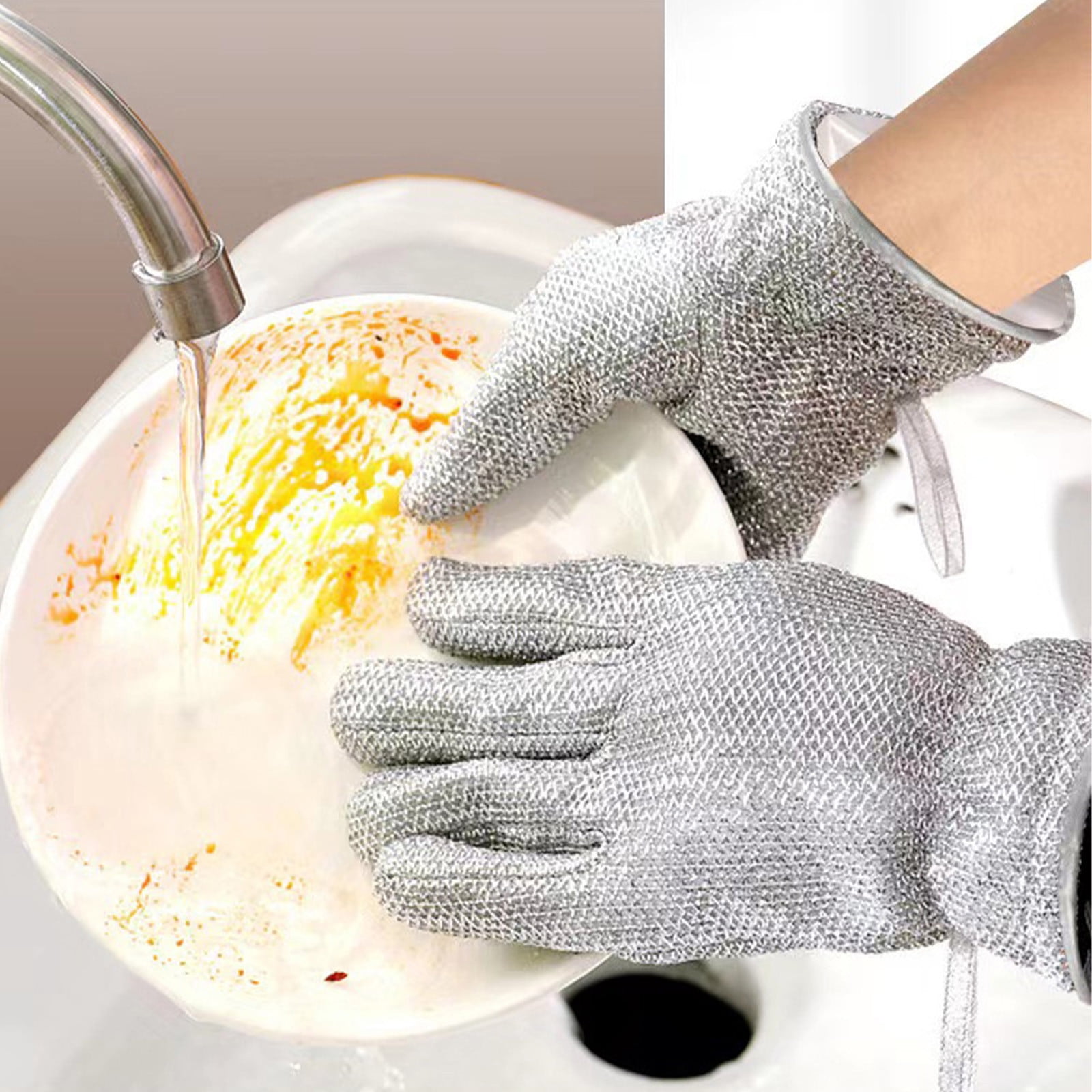 Dishwashing Gloves, Steel Insulated Heavy Duty Kitchen Cleaning