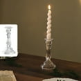 thumbnail image 4 of Clear Glass Candlestick Holder Decorative Taper Candle Holder Modern Simple Candle Stand for Wedding Party Home Dining Room Decoration, 4 of 7