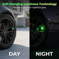 thumbnail image 6 of Glow in the Dark Tire Valve Caps 1 Pack, No Batteries, Fits Standard Schrader Valves, Hexagonal ABS, Dustproof Leak Resistant, Cars Trucks Bikes SUVs, 6 of 8