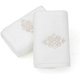 thumbnail image 1 of wonima01 White Luxury Hand Towel Set of 2 Super Thick 100% Cotton Soft Highly Absorbent Embroidered Decorative Hand Towel for Bathroom Home Hotel Spa 13 x 29 Inch, 1 of 1