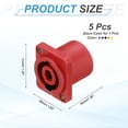 thumbnail image 2 of 5pcs 4 Pole Speaker Jack Twist Lock,1 Inch XLR Speaker Panel Mount,Mixed colors, 2 of 7