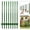 Green, variant on Heavy Duty U-Channel Metal Fence Posts, No Dig Steel Fence Stakes with Anchor Plates for Yard Garden Wire Fencing, Multi-size Available
