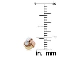 thumbnail image 4 of KoolJewelry 14k Tricolor Gold Love Knot Earrings, 4 of 5