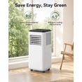 thumbnail image 4 of Portable Air Conditioner for Bedroom up to 350 Sq Ft, 8,000 BTU, 4-in-1 with Dehumidifier，Window Kit Included, 4 of 9