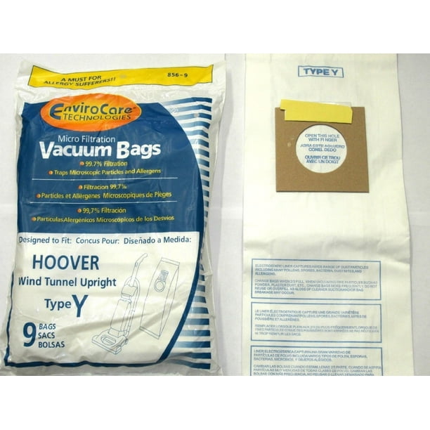 Hoover WindTunnel Upright Type Y Vacuum Bags Microfiltration with