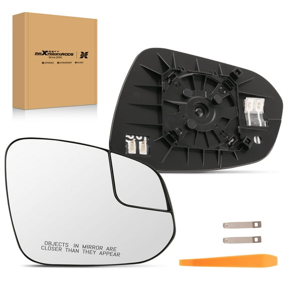 maXpeedingrods Passenger Side Heated Mirror Glass Replacement for Toyota RAV4 2016 2017 2018, 879310R200 View Side Mirror Glass with Backing Plate and Rear Holder