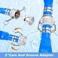 thumbnail image 6 of AIHOME Trash Pump Hose Kit Heavy Duty Suction Hose Includes 65Ft Blue PVC Discharge Tube 20Ft Suction Tube Round Hole Suction Strainer Cam and Groove Adapter stylish, 6 of 9