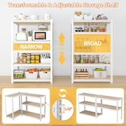 TrumanPick Garage Storage Shelves 5 Tier 28''W x 12''D x 60''H Adjustable Heavy Duty Metal Shelving Unit for Kitchen Pantry Garage, White