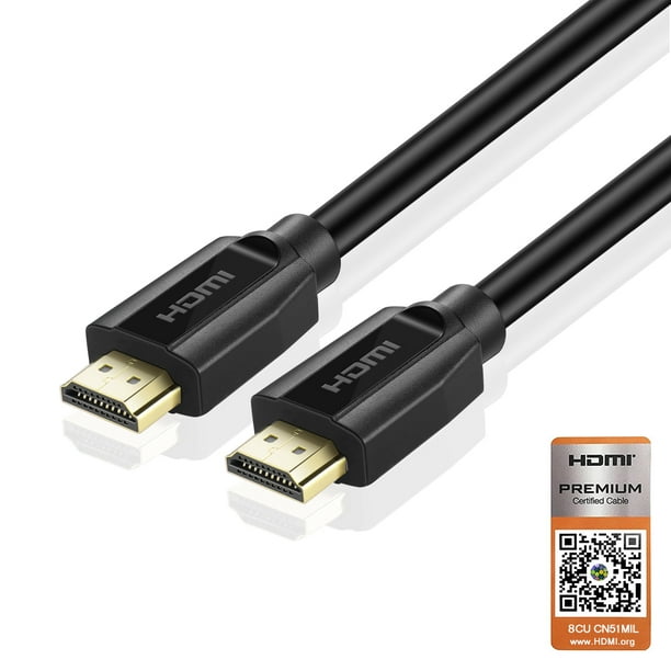 Premium HDMI Cable (10FT) Certified 4K UHD HDMI 2.0 18GBPs