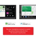 thumbnail image 4 of Dual Electronics DCA73W 7 pulgadas certificado Apple CarPlay Android Auto con cable o inalámbrico | Radio estéreo de coche con visualización táctil doble DIN | Bluetooth | Entrada de cámara de, 4 of 5