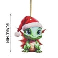 thumbnail image 2 of 2D Cartoon Cute Christmas Acrylic Holiday Tree Decoration Pendant For Car Interior Festive Ornament, 2 of 5