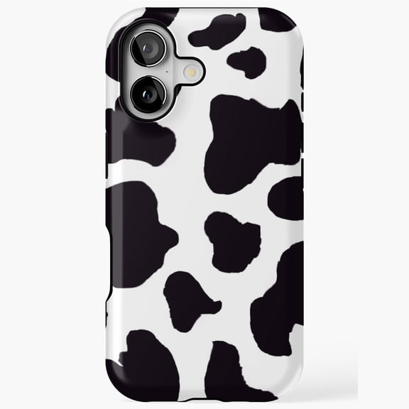 Cow Print Retro Animal Pattern Minimal Artistic Farm Style A477 Protective Case for iPhone 17 16 15 14 13 12 11 Pro Max