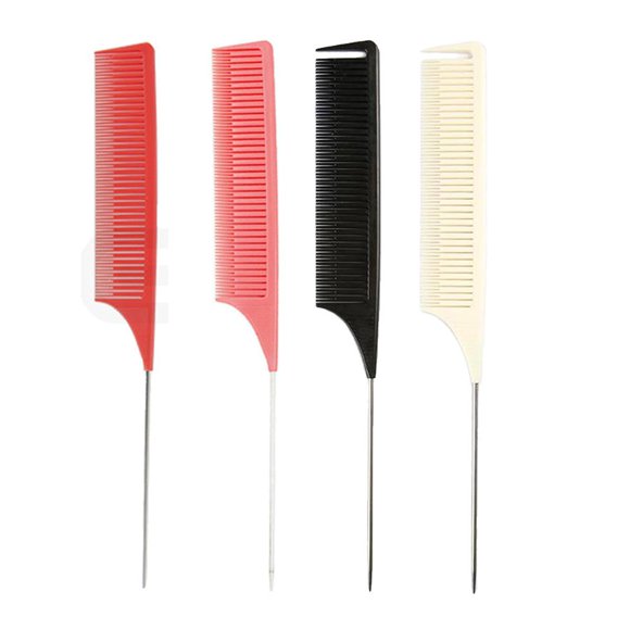 4 Uds Cola de s de Burlas Resistentes Al Calor Fernando Salón de Peluquería Estilistas Tinte para El Cabello Peine para el cabello con resalte de dientes finos
