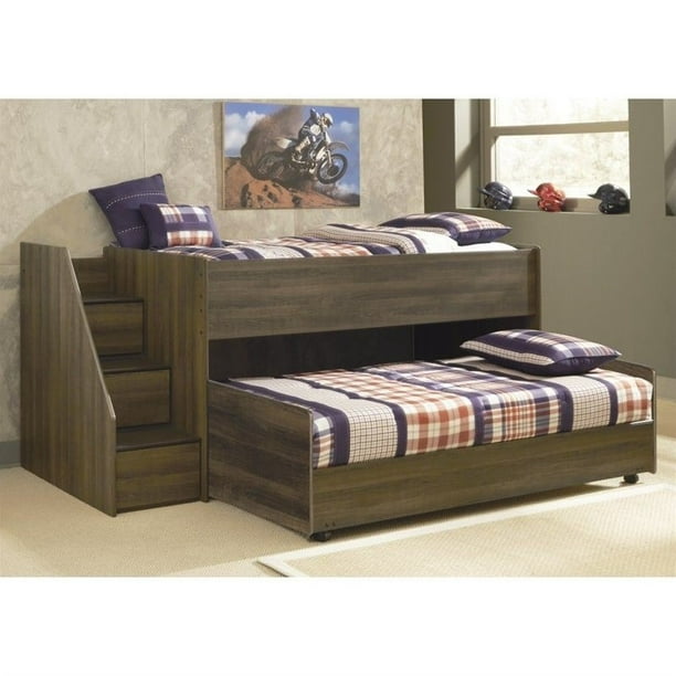 Ashley Furniture Loft Bed With Stairs : Kids Denver Full Size Wooden