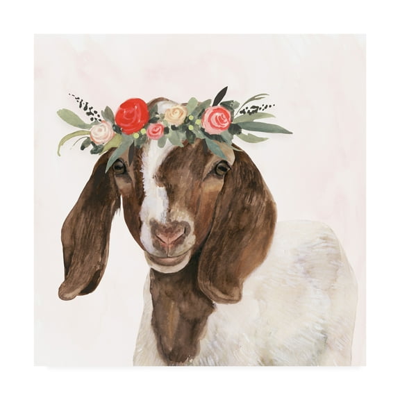 Victoria Borges 'Garden Goat Ii' Canvas Art