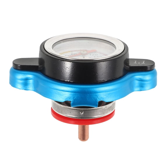 CATIEBYE 1Pack Automotive Gauge For Measuring Coolant Temperature With Blue Aluminum Alloy