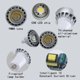 thumbnail image 3 of Bombillas de luz LED RGB, foco de CC de 12V/24V, MR16, E27, E14, GU10, 5 vatios (equivalente a 30 vatios), ángulo de haz estrecho de 36 grados por, 3 of 4