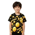 thumbnail image 2 of Tfken Boys Soft Comfy Tops Daily Wear Travel Fashion Tshirts Short Sleeve Casual Print Graphic T-Shirts Summer Tees Kids Cute Clothes Size 3-4 Years, 2 of 3