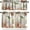 Costal-1, variant on Coffee Kitchen Curtains Sets, Cafe Coffee Theme Valance for Kitchen Windows, Tea Party Coffee Bean Print Small Short Curtains Window Treatments Valance Sets for Kitchen Cafe, 54x24 Inch, 3 Piece